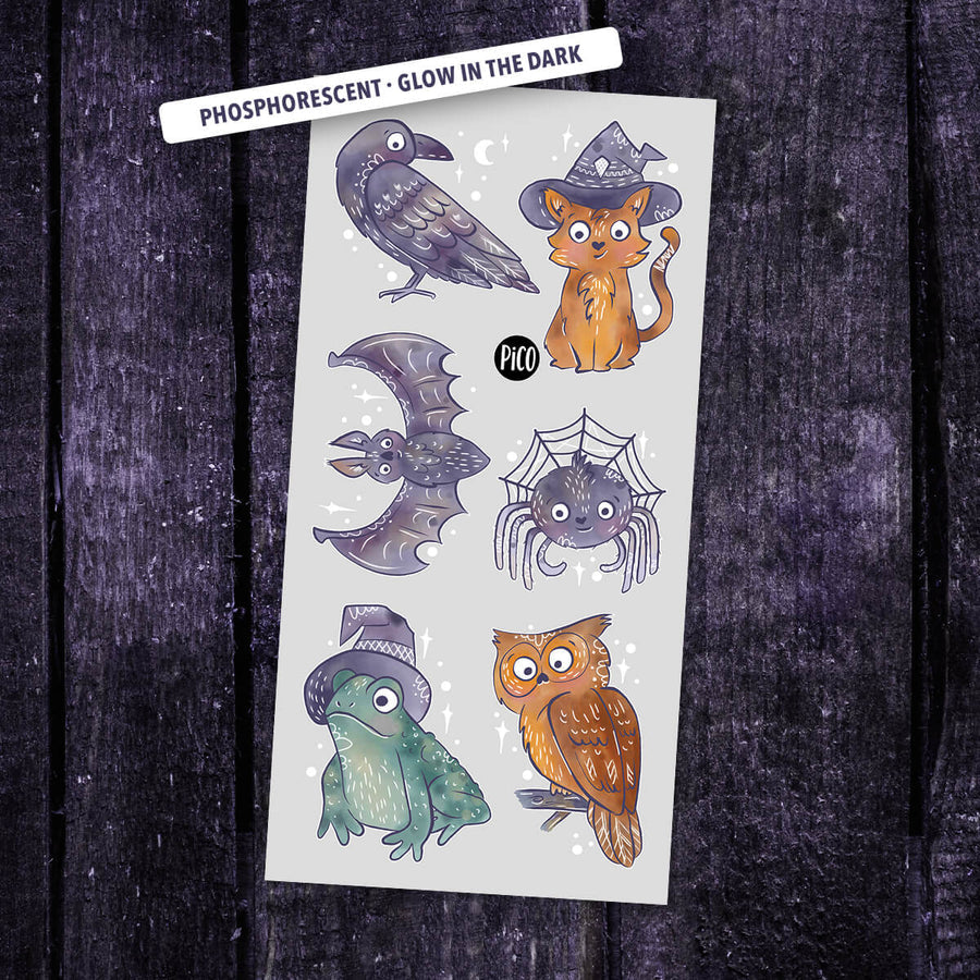 Tatouages temporaires hypoallergène - Collection Halloween