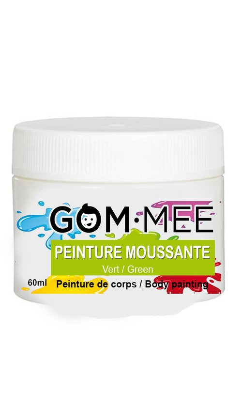 Peinture moussante pour le corps - Vert 60g