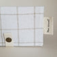 Mon carnet - Lin carreaux beige