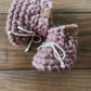 Pantoufles en laine - Pivoine