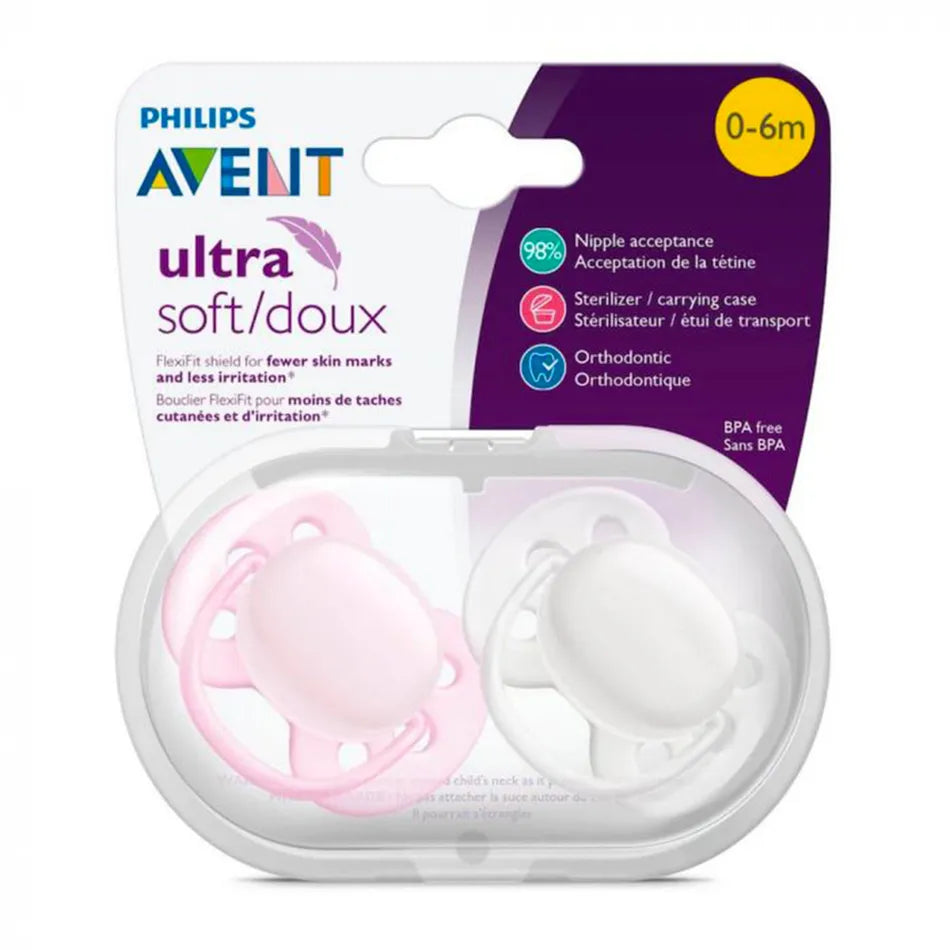 Suce - Ultra douce (2) Rose/blanc