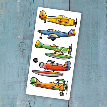 Tatouages temporaires hypoallergène - Les avions