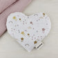 coussin réconfortant - coeur , étoile filante rose