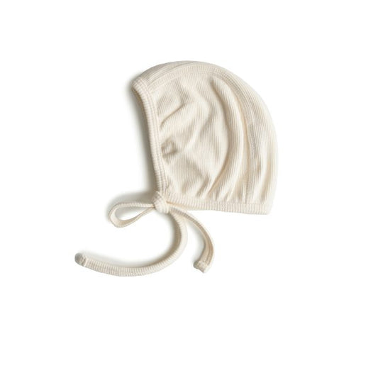 Bonnet avec corde- Ivoire