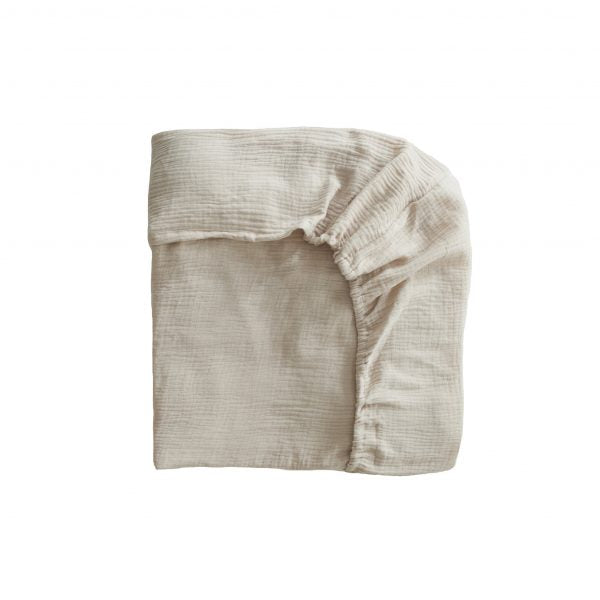 Drap contour en mousseline- Brouillard