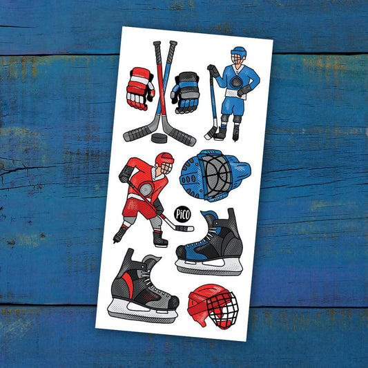 Tatouages temporaires hypoallergène - La folie du Hockey