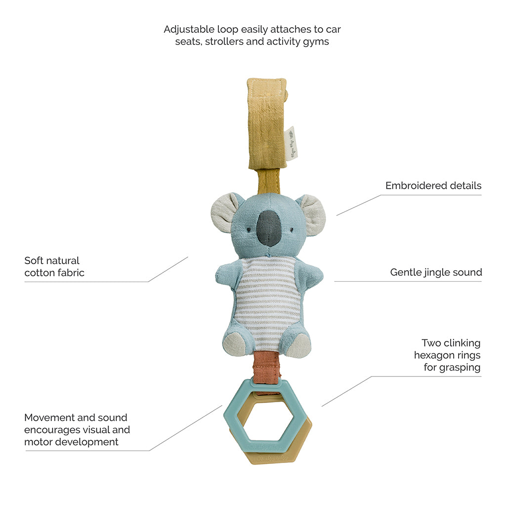 Jouet de voyage amovible Bitzy Bespoke Ritzy Jingle™ : Koala