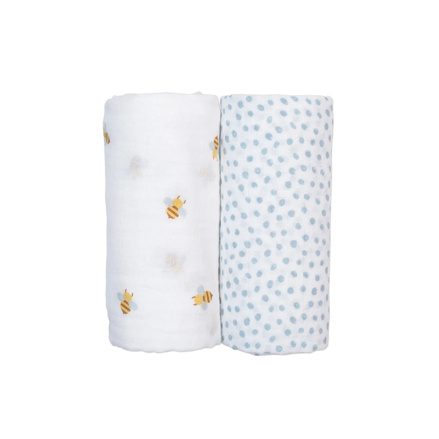 mousseline lulujo - abeille et point bleu
