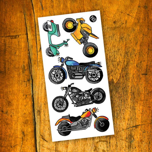 Tatouages temporaires hypoallergène - Amour de la moto