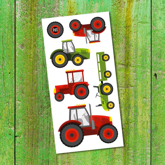 Tatouages temporaires hypoallergène - Les tracteurs