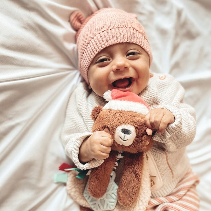 Jouet de dentition + jouet de dentition Holiday Ourson Itzy Lovey