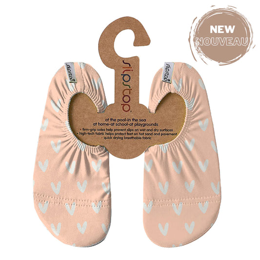 Chausson enfant SLIPSTOP® - Salmon heart