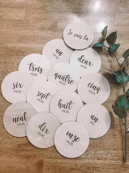 Pastilles de bois - 12 premier mois / First 12 months