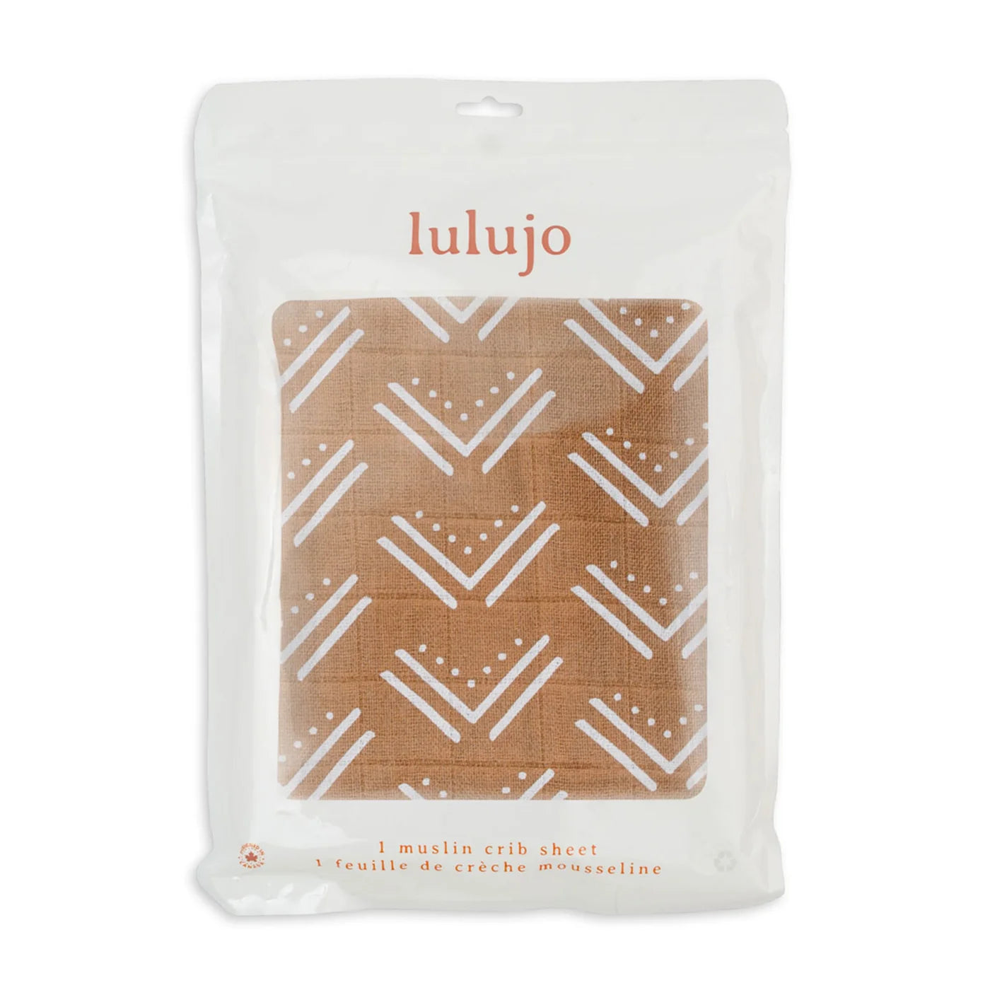 Drap de lit de bébé en mousseline de coton - Mudcloth/Boue