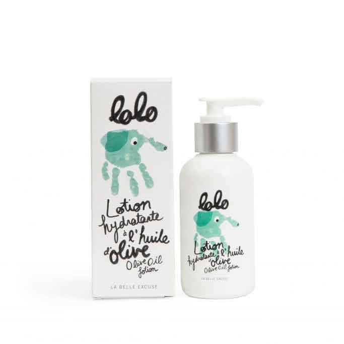 lotion hydratante à l'huile d'olive lolo et moi