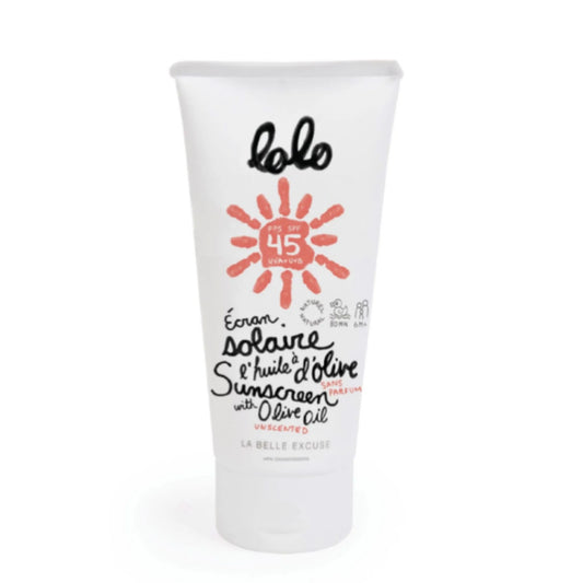 Écran solaire non-parfumé à l'huile d'olive