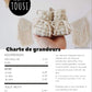 Pantoufles en laine - Pivoine